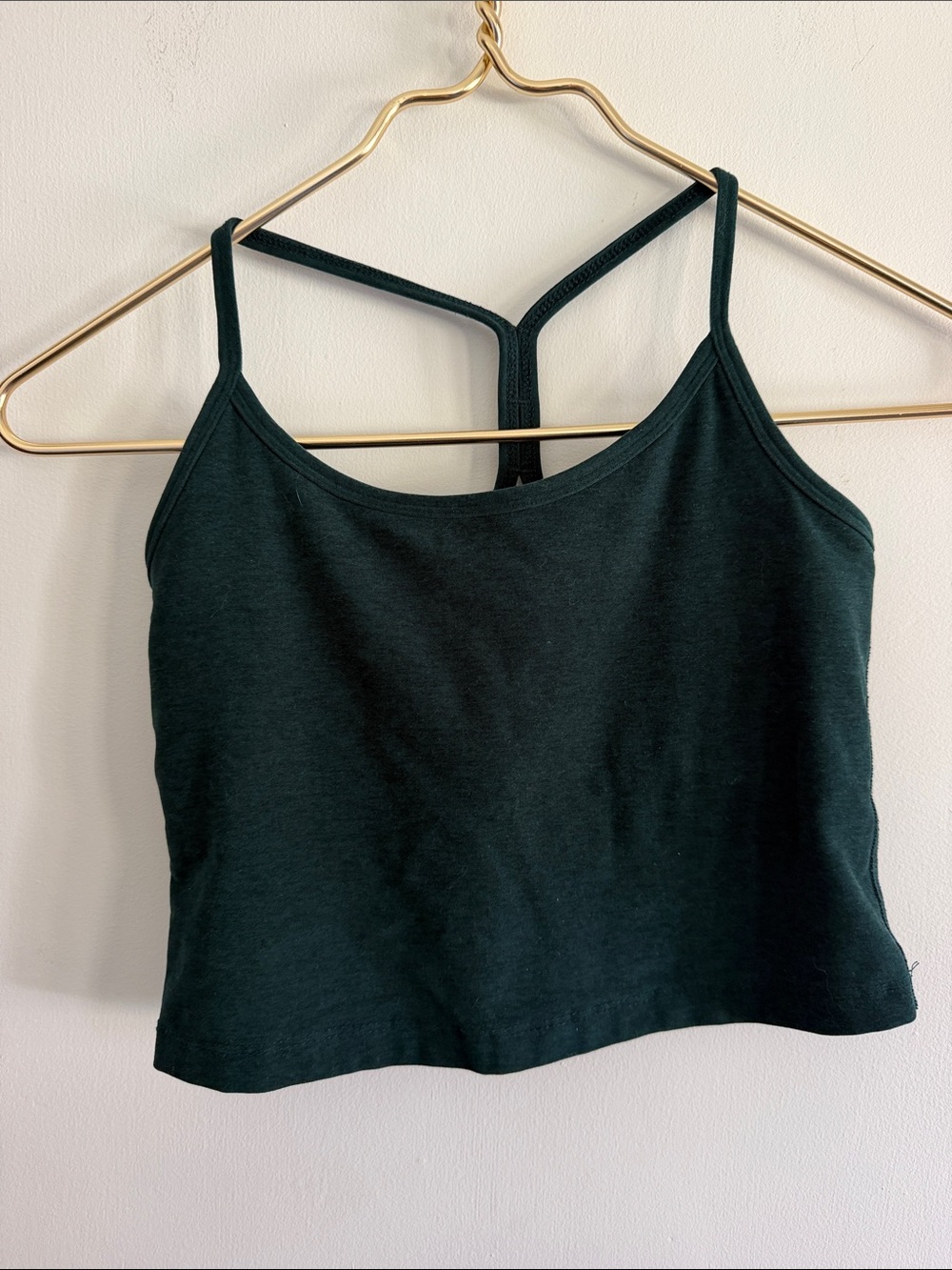 Beyond Yoga Forest Green Strappy Crop Tank
